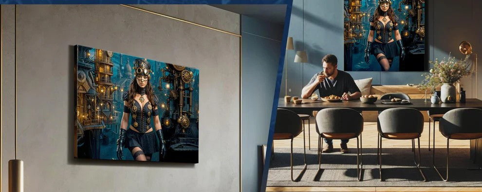 Black Canvas Wall Art