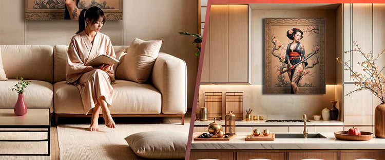 Beige Canvas Wall Art