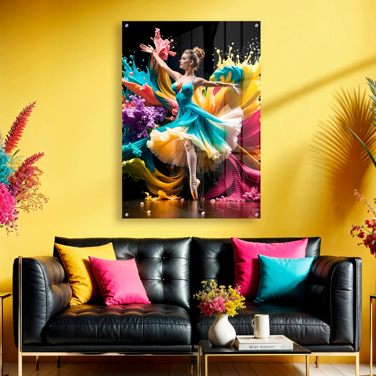 Dance of Color: The Ballerina in Bloom