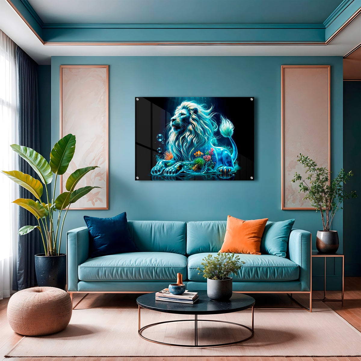 Majestic Calm: Rule Your Room with Water Lion