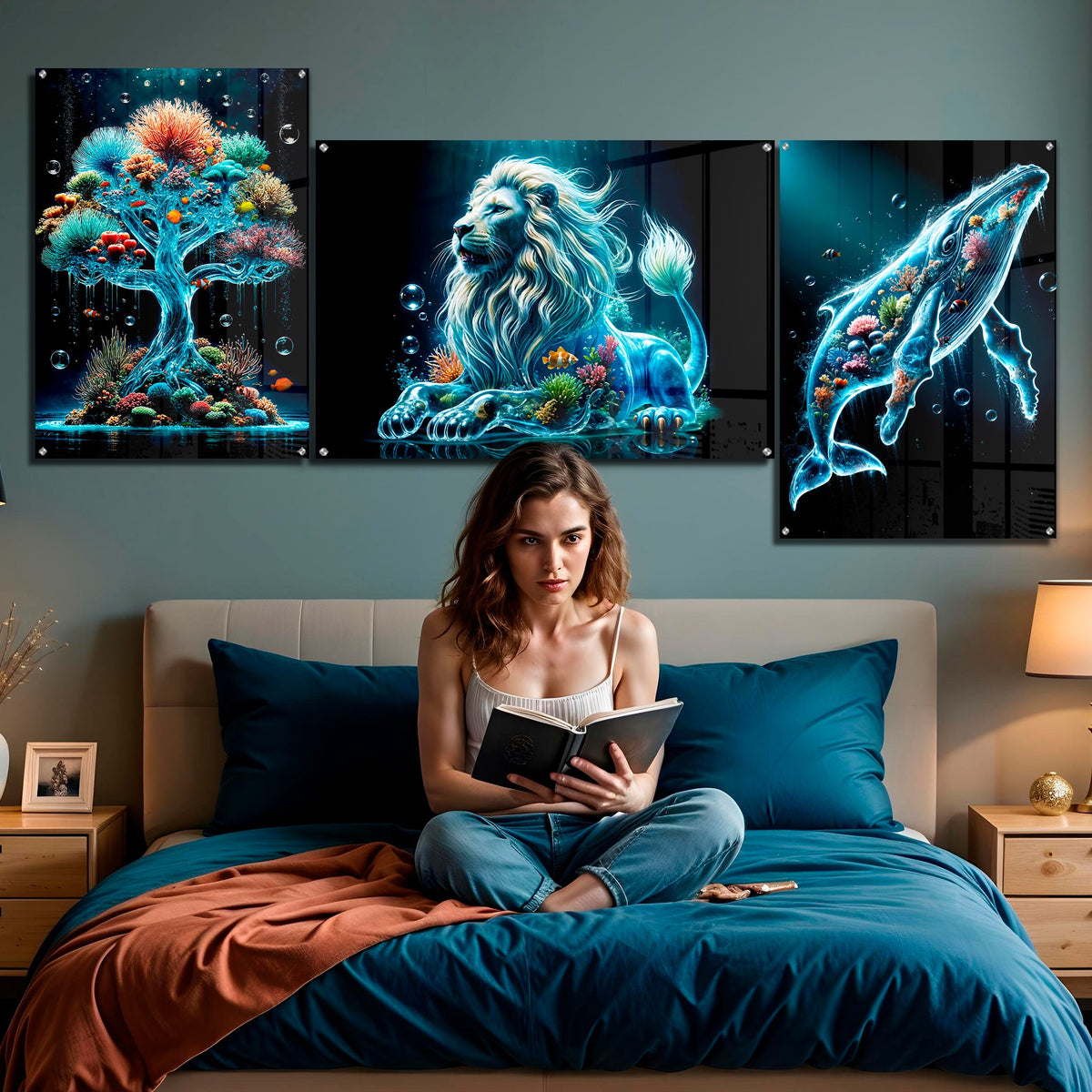 Strength, Stillness, and the Open Sea: Why This Acrylic Trio Changes How a Room Feels