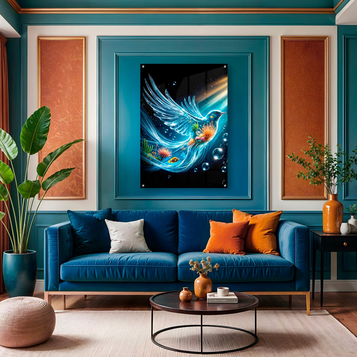 Let Your Walls Take Flight: Discover the Water Bird in Acrylic