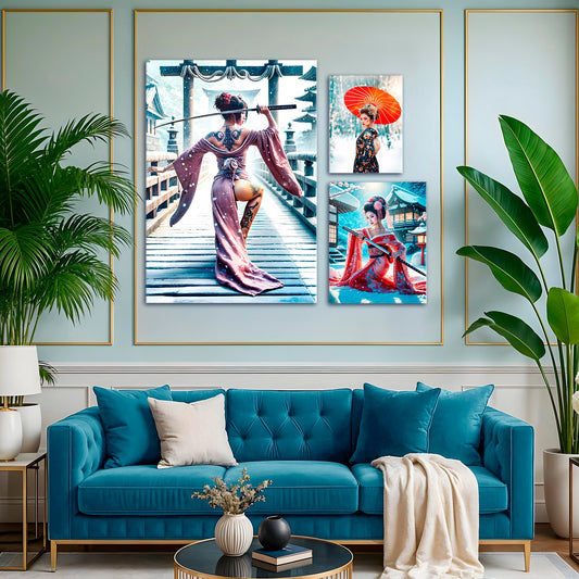 When Three Prints Tell a Story: The Art of a Geisha Wall Trio