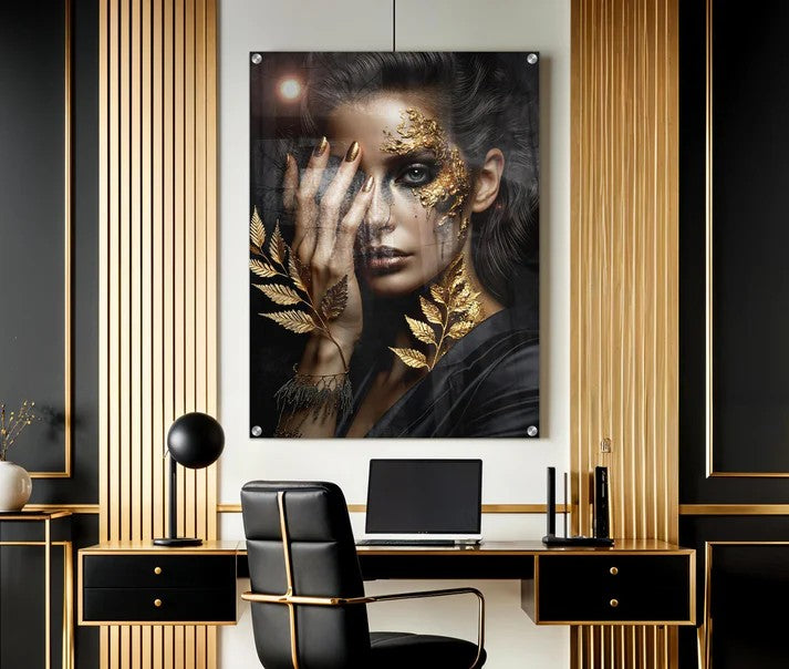 Black & Gold Woman: The Face of Duality and the Power of Presence