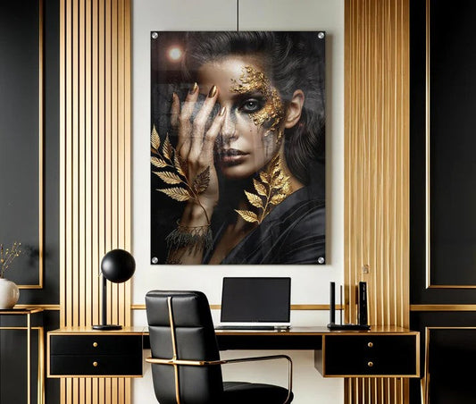 Black & Gold Woman: The Face of Duality and the Power of Presence