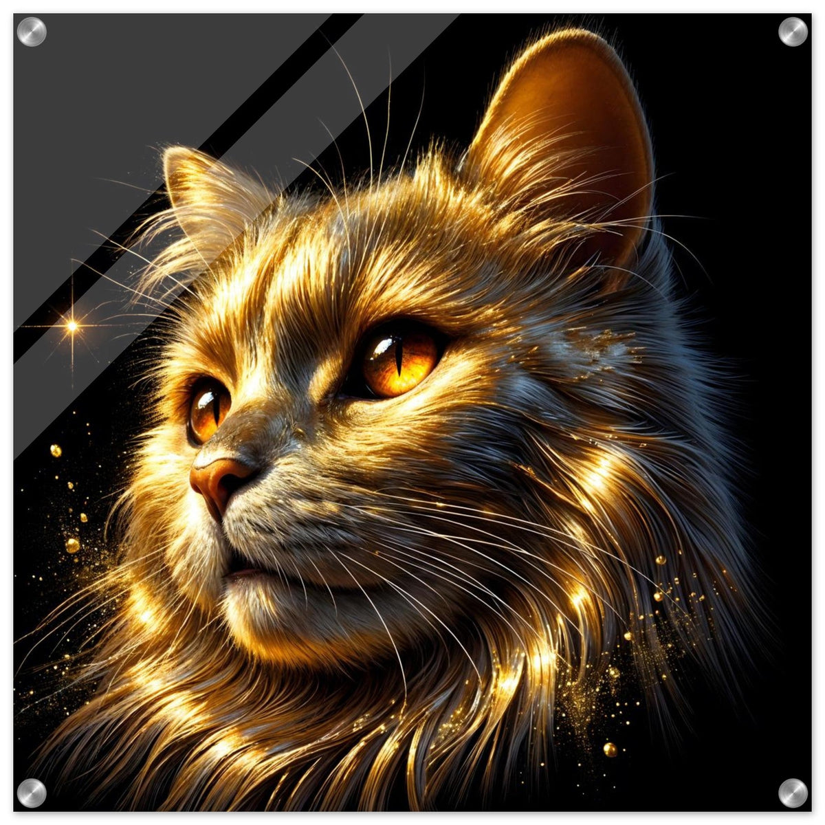 Cat All Color Gold Golden Cat: Whimsy with a Glint of Gold – ALIFFICO
