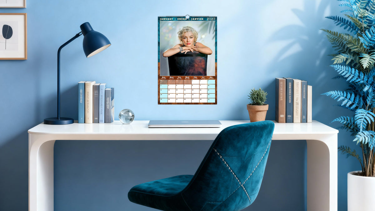 Frozen Cinema: The Filmic Soul of the Marilyn Monroe Wall Calendar 2026