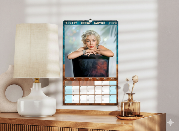 A Year in Beauty: The Twelve Faces of the Marilyn Monroe Wall Calendar 2026