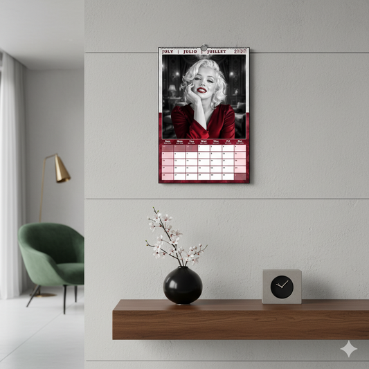 July Joy: The Radiant Smile of the Marilyn Monroe Wall Calendar 2026