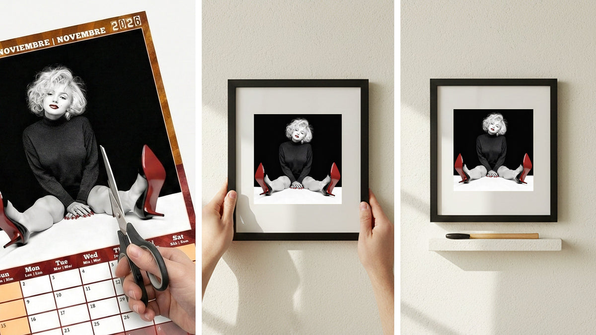 How to Turn Your Marilyn Monroe 2026 Wall Calendar into Art Prints