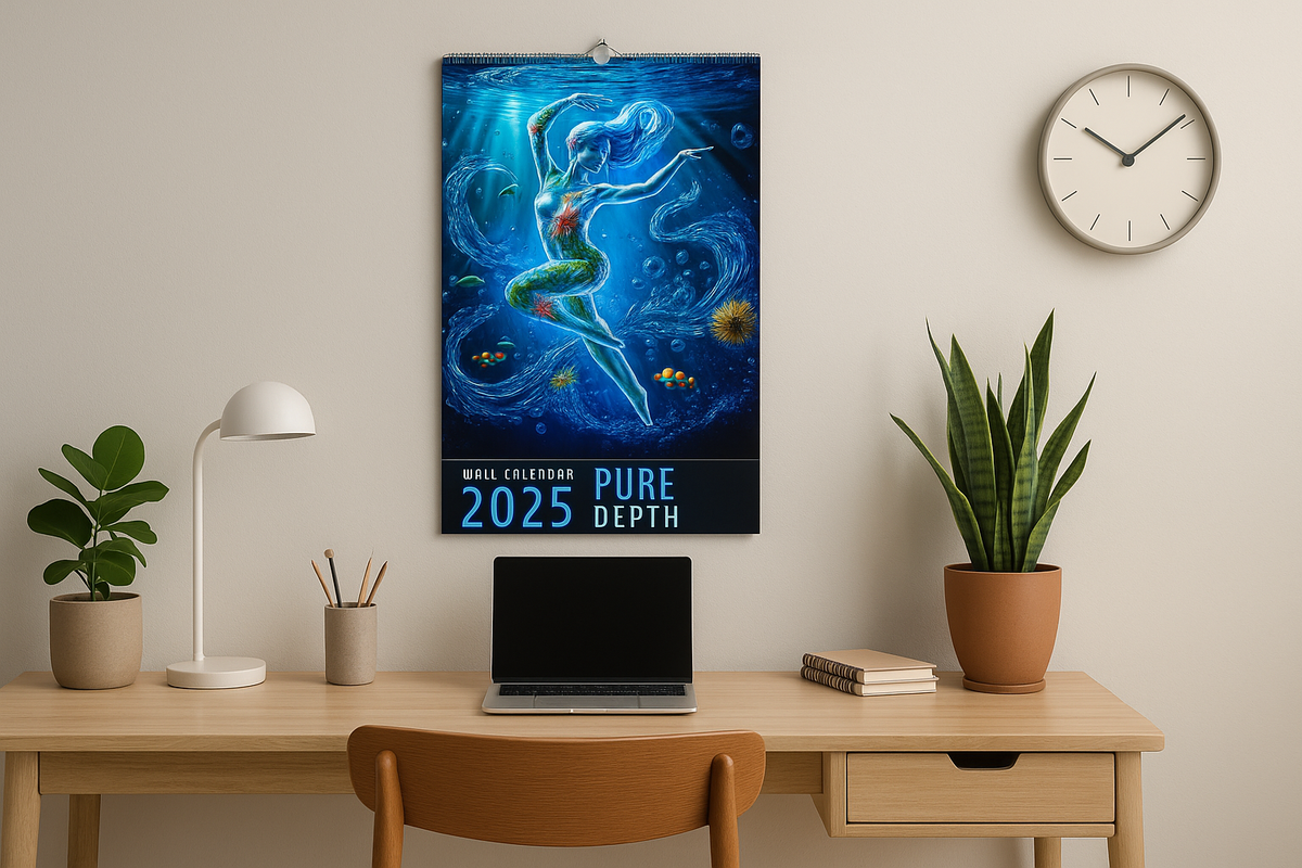 Immersed in Serenity: A Year of Calm with the Water Pure Depth Calendar 2025
