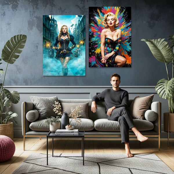 Glamour in Motion, on Canvas