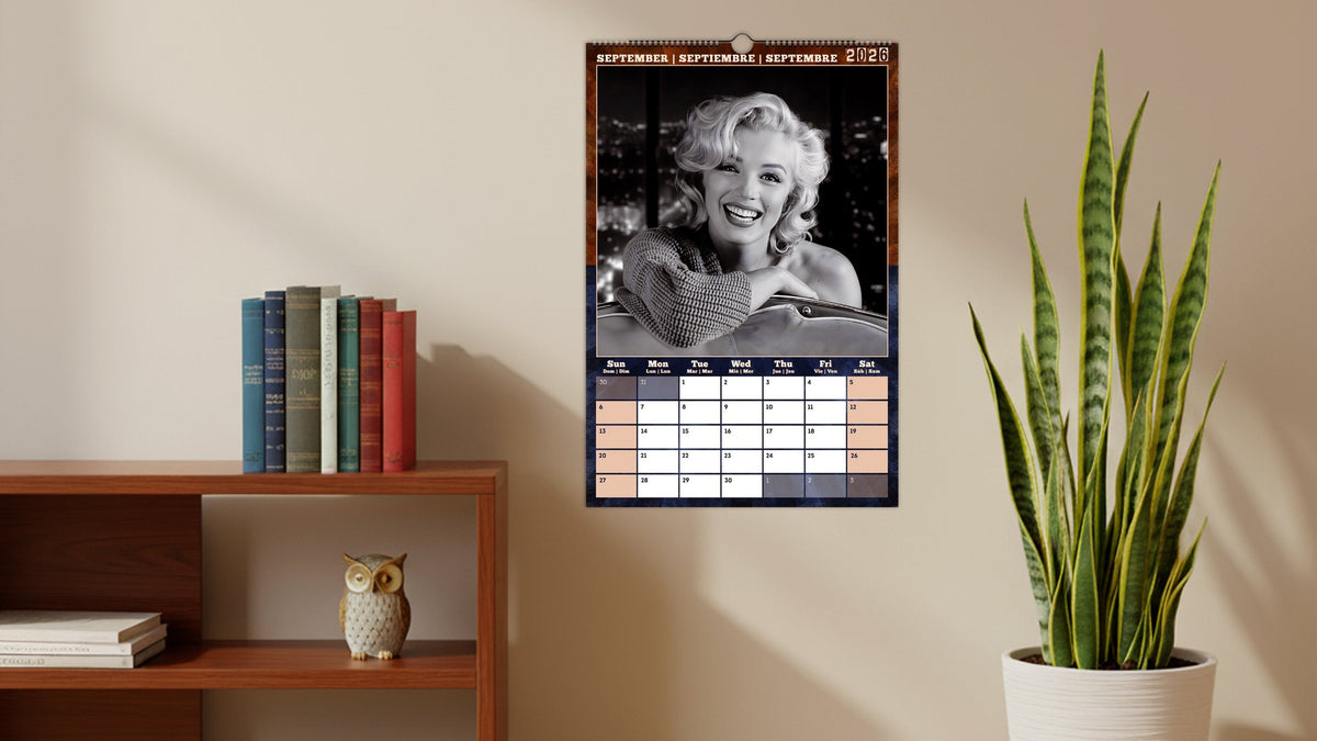 Glamour for the Workspace: The Marilyn Monroe Wall Calendar 2026 for Creative Offices