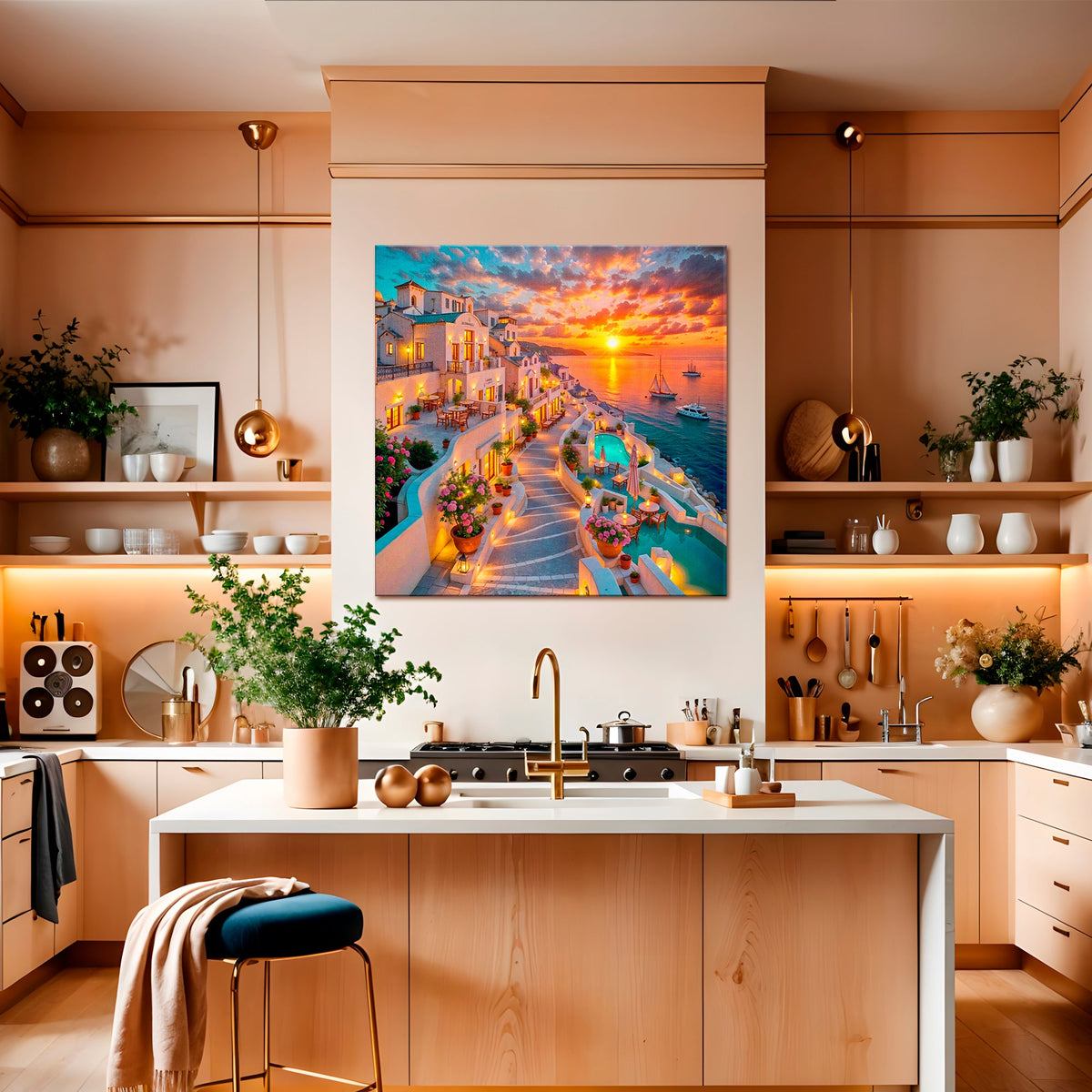 Creating Mediterranean Calm: Art for Stress Relief