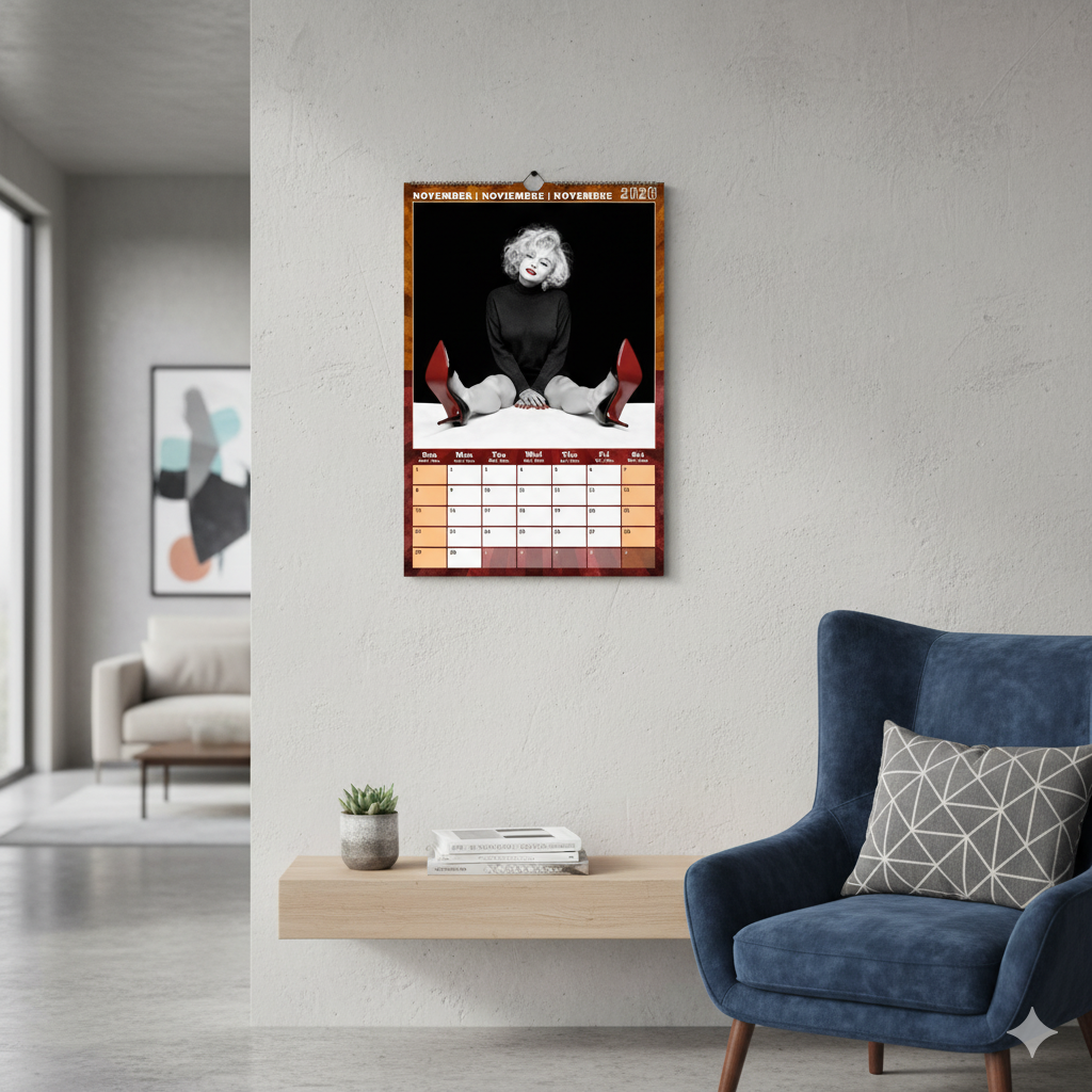 November Chic: Playful Melancholy in the Marilyn Monroe Wall Calendar 2026