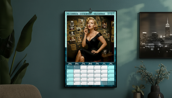 December Finale: The Golden Glow of the Marilyn Monroe Wall Calendar 2026