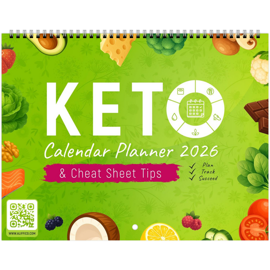 Keto Diet Meal Planner Wall Calendar 2026