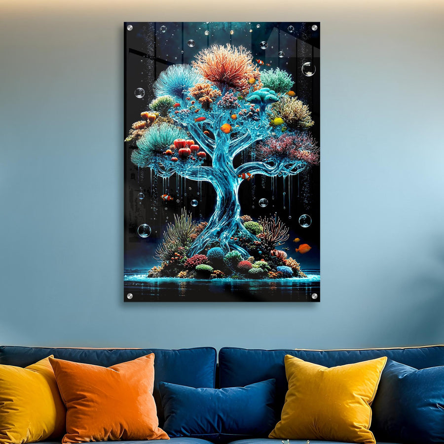 Underwater Coral Tree Acrylic Wall Art