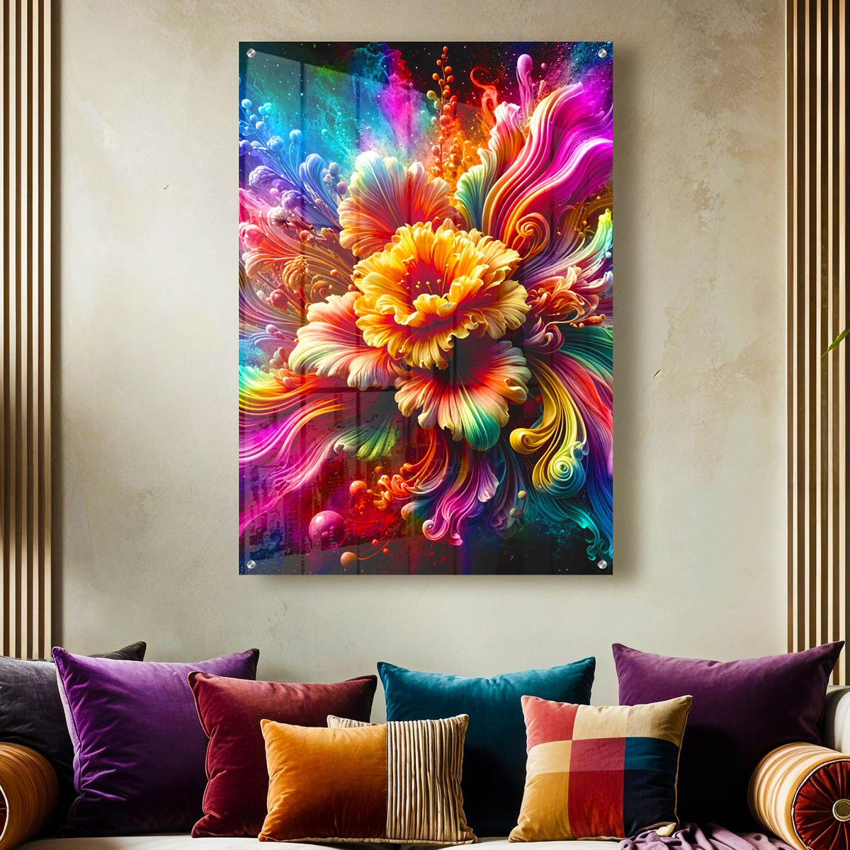 Colorful Painted Flower